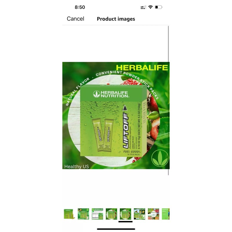 Herbalife Nutrition LIFTOFF Energy Stick Packs -Lemon-Lime Blast - 30