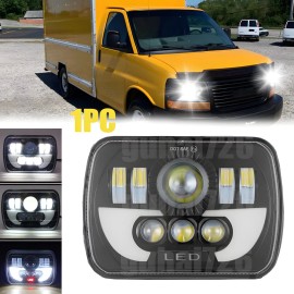 Unbranded 5x7 7x6 LED Headlight Hi-Lo With DRL For GMC Savana 1500/2500/3500 Safari Sonoma