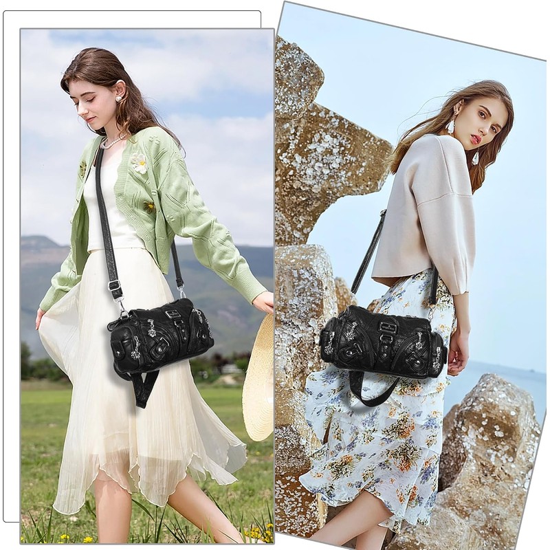 Angel Kiss - Bolsos de hombro pequeños para mujer, bolso