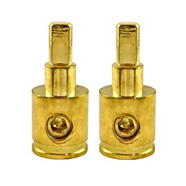 Power and Ground 1/0 to 4 Gauge Reducer for Car Audio Amplifier Installation - Pair