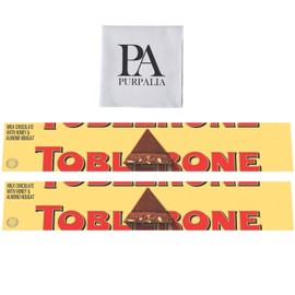 Toblerone Chocolate Variety Pack - 3.52 oz 2-Pack: Classic Swiss Chocolate Bars Assortment Milk Chocolate Bars(Purpalia Packaging) (2 pack, Milk Chocolate)