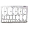 Ellipse Oval Drawing Template (27 Sizes)