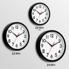 DAXSMY Wall Clock Analog 10 Inch Silent Non Ticking Battery