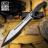 BLACK RONIN Stealth Machete and Sheath | Full-Tang Stainless Steel