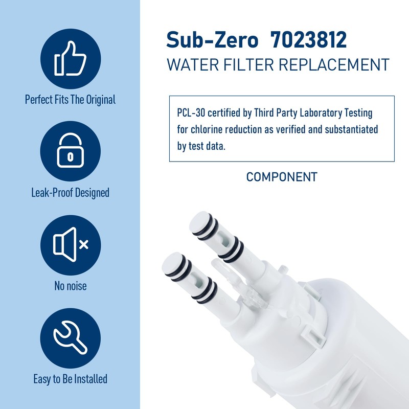 PERCOLA 7023812 Water Filter Compatible with Sub-zero 7023811, 7023812, 7005017,