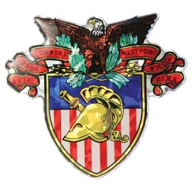 ARMY WEST POINT MILITARY ACADEMY CREST 3D REFLECTIVE DECAL STICKER
