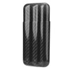 Carbon Fiber Cigar Case Humidors 3 Tubes Cigar Holder Storage