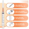 25Pcs 3ml Syringes with 25 Gauge 1 Inch Needle, Luer