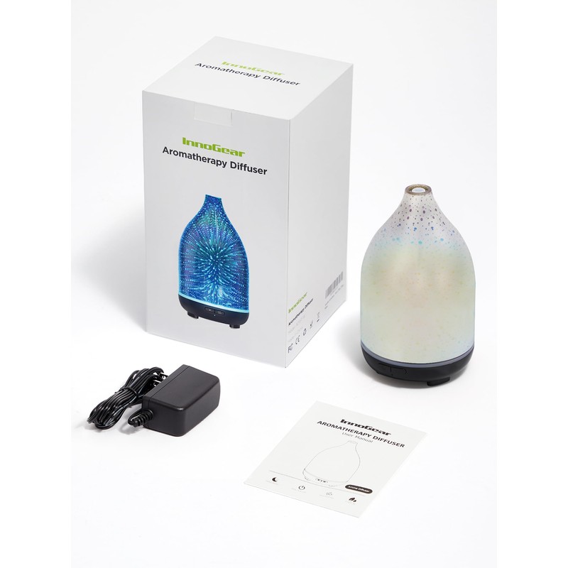 InnoGear Essential Oil Diffuser, 150ml Handmade 3D Glass Aromatherapy Defuser