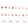 RIICFDD Medium Length Press on Nails Coffin Fake Nails White