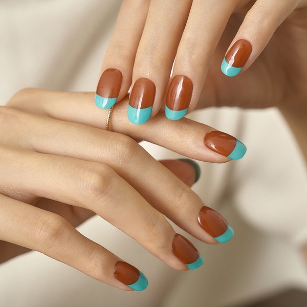 Gel nails with Edge U Shop Gel dipping syrup