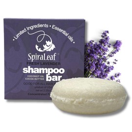 Whiff Botanicals Champú y barra de afeitar, aceites esenciales, ingredientes limitados, fórmula concentrada, fabricado en Estados Unidos (lavanda fresca)