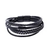 JITNGA 1 x Men's Bracelet Made of Genuine Leather in
