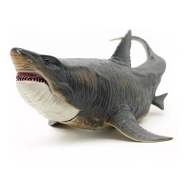 Tiburon Prehistórico Jurassico De 30 Cm Figura De Dinosaurio Megalodon Didacti Juegos