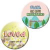 NewEights Short Inspirational Scriptures Buttons (1 Set X 10 Designs)