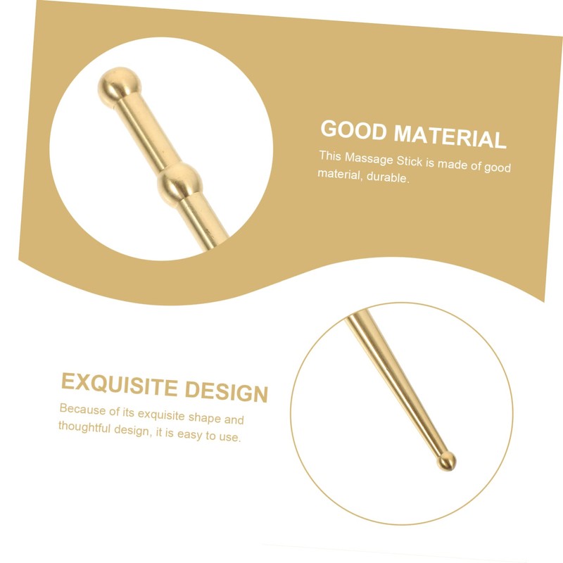 Beavorty Accupressure Point Tool for Foot Reflexology Universal Pen Brass