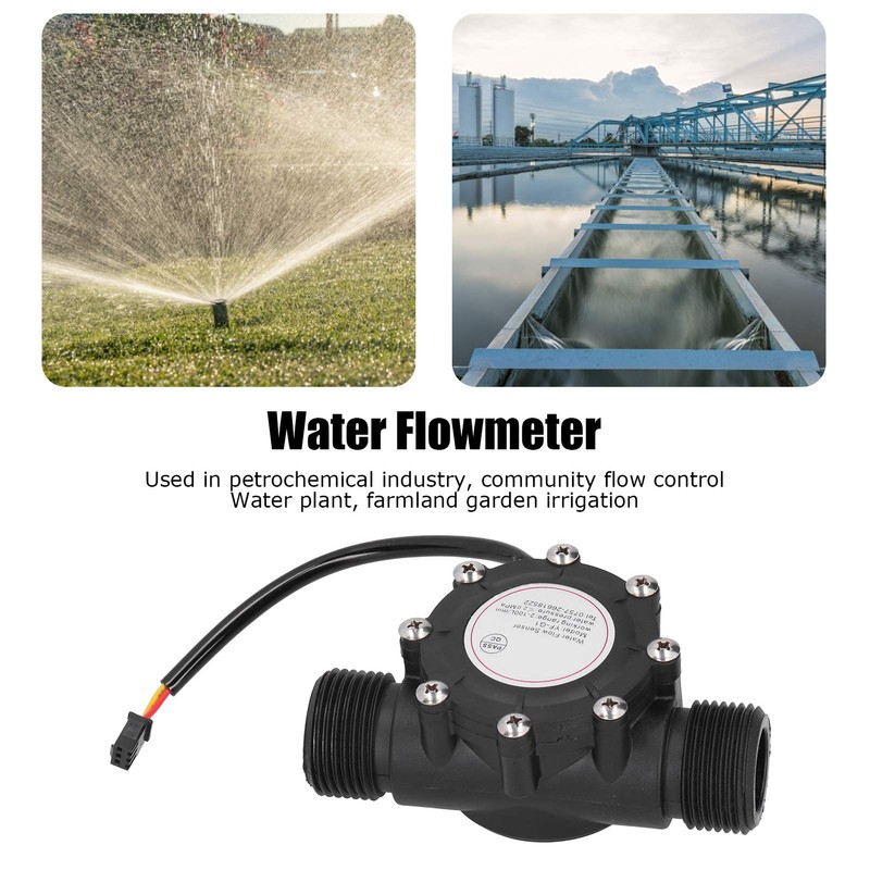 Nikou Flow Sensor, Highly Sensitive and Practical DC3-24V YF-G1 Plastic