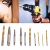 Left Handed Drill Bits for Metal, 10PCS Screw Extractor and