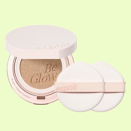 Anjumain Espoir Bigelow Volume Cushion 13g + Puff 2p Set, No. 23 Beige, 1 set / 에스쁘아 비글로우볼륨 쿠션 13g + 퍼프 2p 세트, 23호 베이지, 1세트
