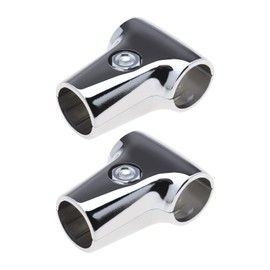 Micro Traders Display Rack Clamp Tee Rod Pole Support Bracket Connector Inner Dia 25mm Strong Hold for Shower Rod Drying Rack Scaffold Composite Pipe Fittings Tube