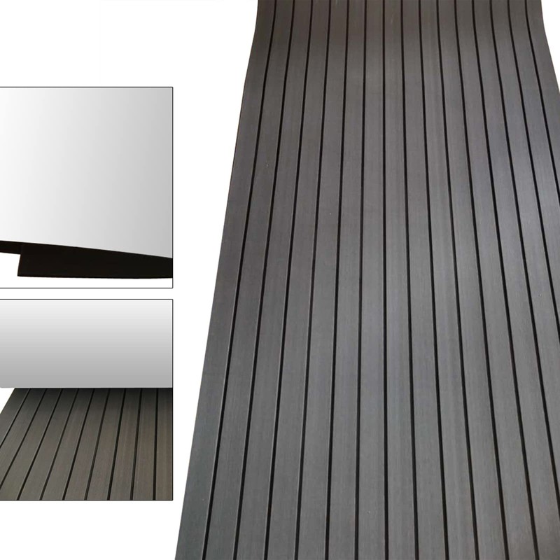 DYRABREST EVA Foam Flooring 35.4" x 94.5" Teak Sheet Decking