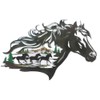 Metal Horse Silhouette Wall Art Decor Running Horses Animal Sculptures