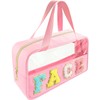 Bunliuys Chenille Letter Clear Makeup Bag Face Patch, Travel Toiletry