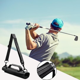 Golf Club Mini Carry Bag, Golf Club Bag, Golf Bag Mini Carry Bag, Portable for Driving Range Carrier Case, Training Bag (Black)