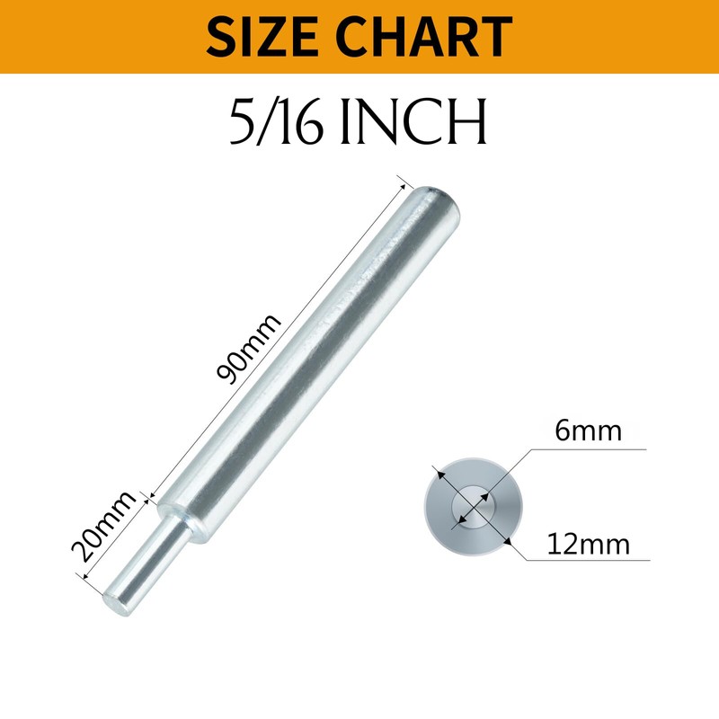 YaaYii Drop-in Anchor Setting Tool for Concrete - 5PCs Thread