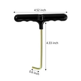 Tasodin Shoe Lace Tightner, Skate Key Boot Lace Hooks Puller for Ice-Skates Hockey Skates Figure-Skates Boots Shoes, Stainless Steel Trampoline Spring Pull Tool, Trampoline Accessories