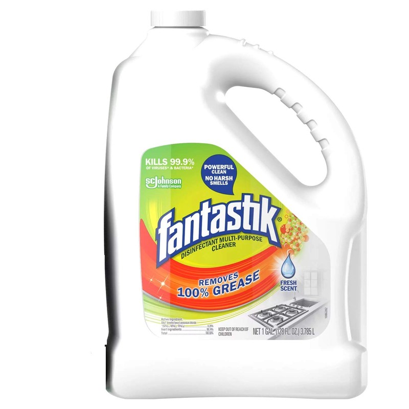 Fantastik Multi-Surface Disinfectant Degreaser, Pleasant Scent, 1 Gallon Bottle