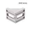 sourcing map Inside Corner Bracket Gusset, 40mm x 40mm for