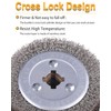 SHITIME 4.7" x 4" Stainless Steel Wire Brush Drum Surface