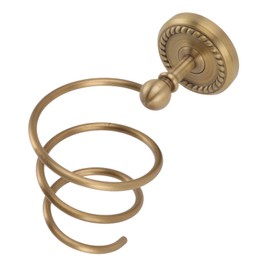 Bathroom Hair Dryer Holder Spiral Rack Storage Bathtub Shelf Tools Mount Accessories Brass for Bathroom Shelf Bathroom Bathroom Trays