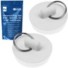 Universal Plugs, Pack of 2, White, Diameter 40 to 36.5