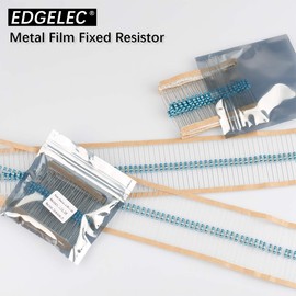 EDGELEC 100pcs 10K ohm Resistor 1/4w (0.25 Watt) ±1% Tolerance Metal Film Fixed Resistor, Multiple Values of Resistance Optional