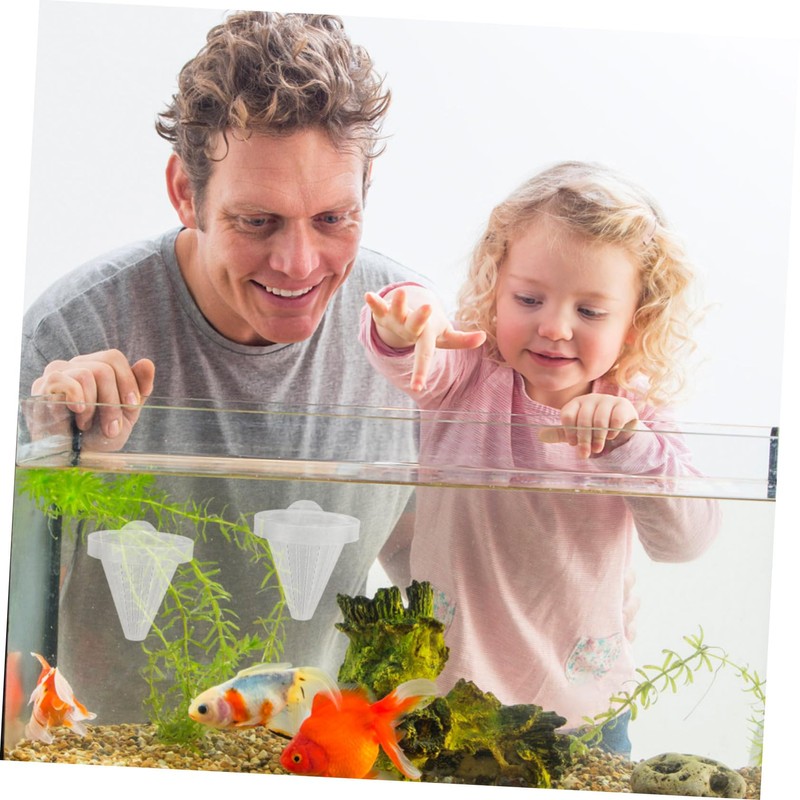 Levemolo Aquarium Fish Feeder Suction Cup 10 Pack Red Worm