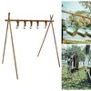 Camping Hanging Rack Portable Foldable Tripod Shelf for Light Tools