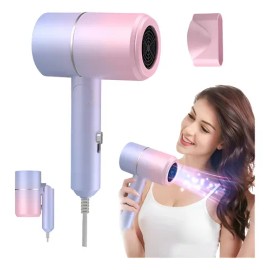 Secadora Cabello Muje Profesional Plegable Rosa Portátil                                                                                              