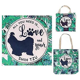 Doggy Style Eco Shopper - Shopping Bag/Shopper Bag/Reusable Shopping Bag/Tote Bag (Shih Tzu)
