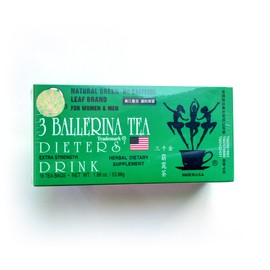 3 Ballerina Tea Extra Strength Dieters Drink Value Pack - 54 Tea Bags (In 3 Boxes)