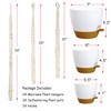Bouqlife Hanging Planters with Macrame Plant Hangers for Indoor Outdoor