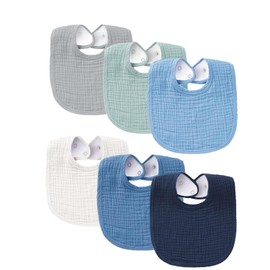 SLOSH Baby Bib for Newborns Baby Bib for Babies and Toddlers Boys and Girls Unisex Set Press Stud, blue