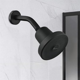 Cascada Filtered Shower Head with 15-Stage Filter Water Softener - Matt Black Finish