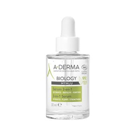 ADERMA, Biology Hyalu Suero Facial Hidratante 3 en 1 con Ácido Hialurónico, Para Piel Delicada y Sensible, 30ml