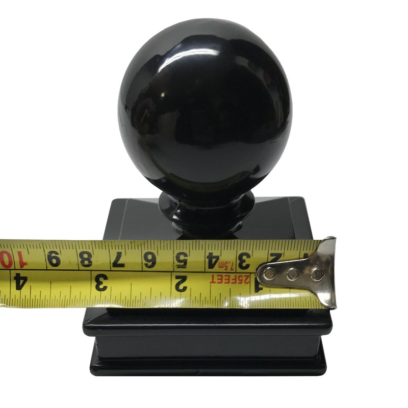 2.5" x 2.5" Aluminium Ball Top Post Cap for Metal