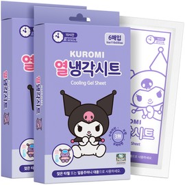 Artex Kuromi thermal cooling sheets, 6 packs, 2 pieces / 아텍스 쿠로미 열냉각시트, 6개입, 2개