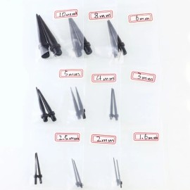 50 Piezas Expansor De Túnel De Oídos Tapones De Orejas De