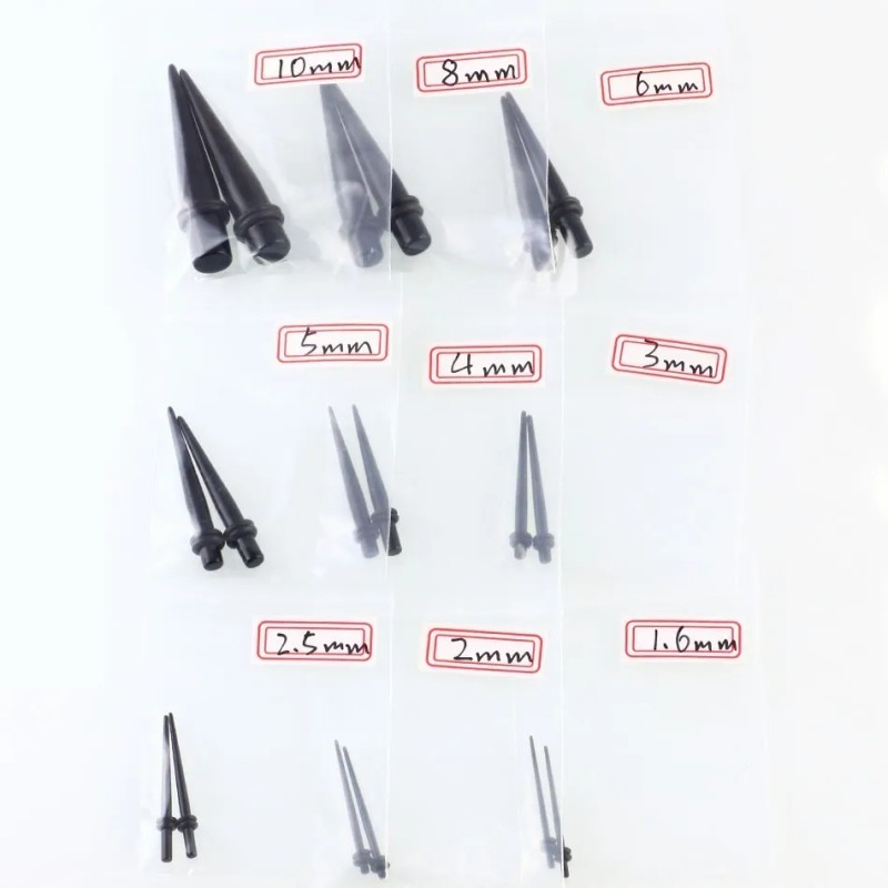 50 Piezas Expansor De Túnel De Oídos Tapones De Orejas