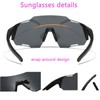 MUSELK Polarized Sports Sunglasses,Lightweight Sun Glasses with UV Protection for